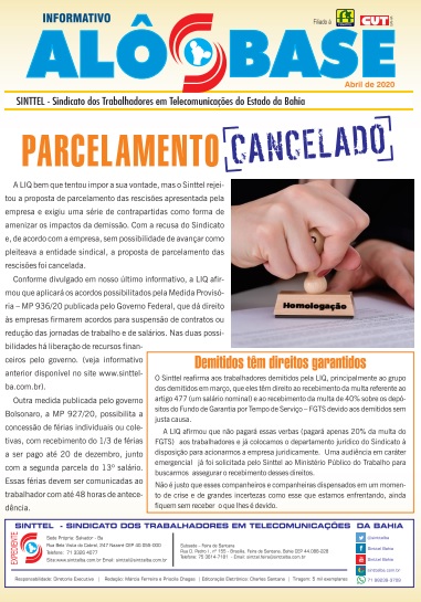 LIQ: Parcelamento cancelado